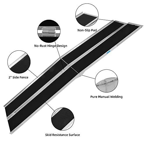 Portable Folding Mobility Ramp Aluminum