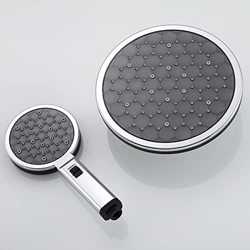 Tête de douche haute pression en chrome avec support ajustable durable