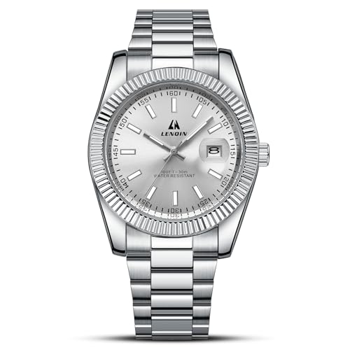 LN LENQIN Reloj Hombre Relojes De Acero Inoxidable para Hombres Relojes De Pulsera Impermeables para Hombres Reloj De Cuarzo Analógico De Diseño De Negocios De Moda LN LENQIN Reloj Hombre Relojes De Acero Inoxidable para Hombres Relojes De Pulsera Impermeables para Hombres Reloj De Cuarzo Analógico De Diseño De Negocios De Moda