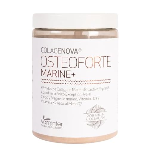 COLAGENOVA - Osteoforte con Menaq7 - Complemento Alimenticio que Ayuda a Mejorar la Densidad Ósea - Sabor Chocolate (Marine)