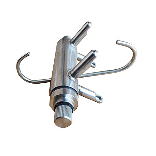 INTBUYING 304 Stainless Steel Milk Claw for Piston Milking Machine Milker Cow