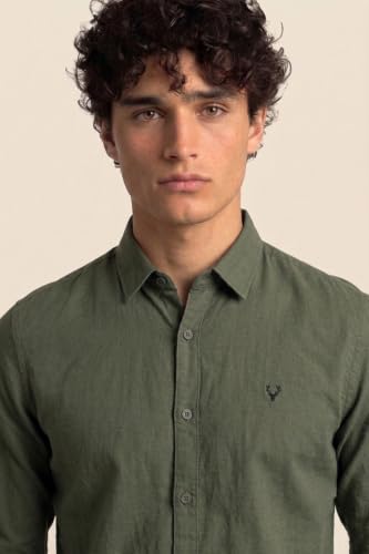 Allen Solly Men Cotton Casual Shirt Gray Grey - Image 7