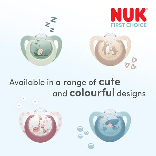 NUK First Choice Day & Night Baby Schnuller | 18-36 Monate | Orthodontische Schnuller, die im Dunkeln leuchten… – Ansicht 5