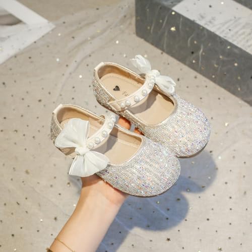 Little Girls Mary Jane Ballet Flats Princess Party Wedding School Dress Shoes with Rhinestone Strap4