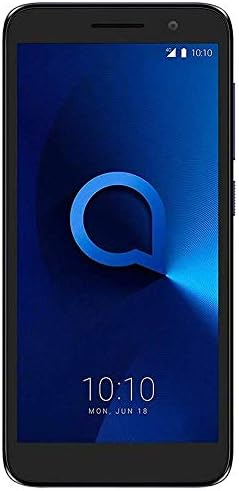 Alcatel 1 (16GB) 5.0" Full View Display, Removable Battery, FM Radio, Dual SIM GSM Unlocked US & Global 4G LTE International Version 5033E (Bluish Black) (Renewed)