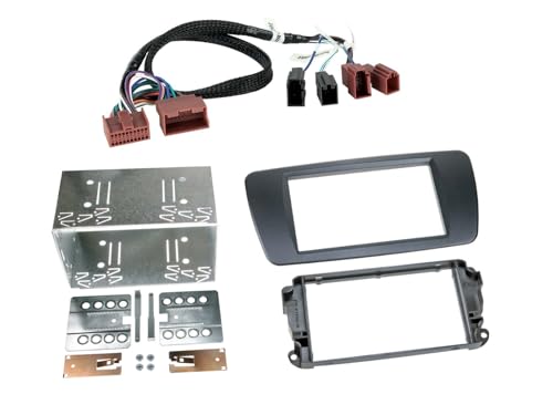 Kit support autoradio Seat Ibiza cadre integration Gris Galway ACV facade autoradio console