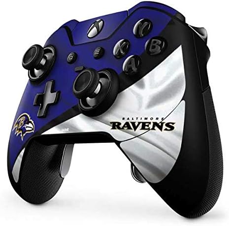 Skinit Decal Gaming Skin Compatible with Xbox One Elite Controller - Officially Licensed NFL Baltimore Ravens Design