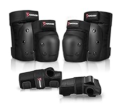 Forzueby Adult/Kids Knee Pads Elbow Pads Wrist Guards 6 in 1 Protective Gear Set for Inline Roller Skating Skateboarding Sc…