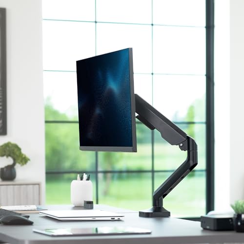 Image of VIVO Heavy Duty Ultrawide Monitor Tension Arm for up to 40 inch Screens, Holds 26.4 lbs, Premium Desk Mount Stand, Black, STAND-V100O