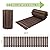 Yoopin 6' Wooden Garden Pathway, Outdoor Roll Out Straight Walkway Patio Path, Weather-Resistant Walkway with Non-Slip Surface for Garden, Backyard, Beach, Wedding Party Pathways(Brown, 6ft)