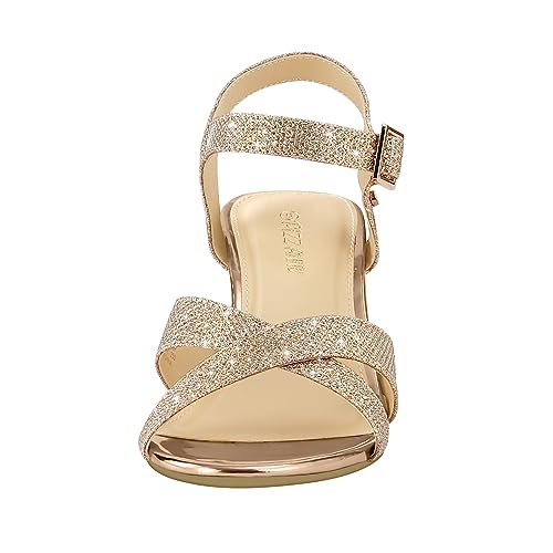 PIZZ ANNU Women's Wendy Low Wedge Sandals Ankle Strap Espadrille Open Toe Casual Summer Women Wedge Heels Shoes 6