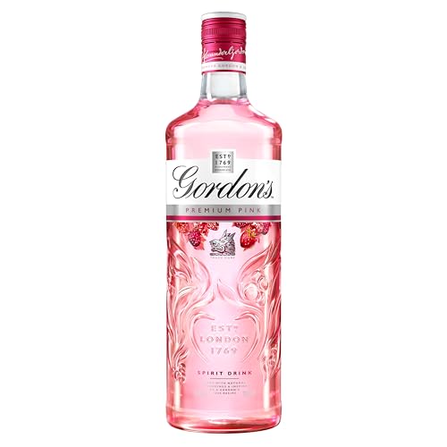 Gordons Premium Pink Distilled Gin | 35% vol | 70cl | Pink Gin | Juniper Taste with Flavours of Raspberry | Strawberry & Redcurrant | Light & Refreshing