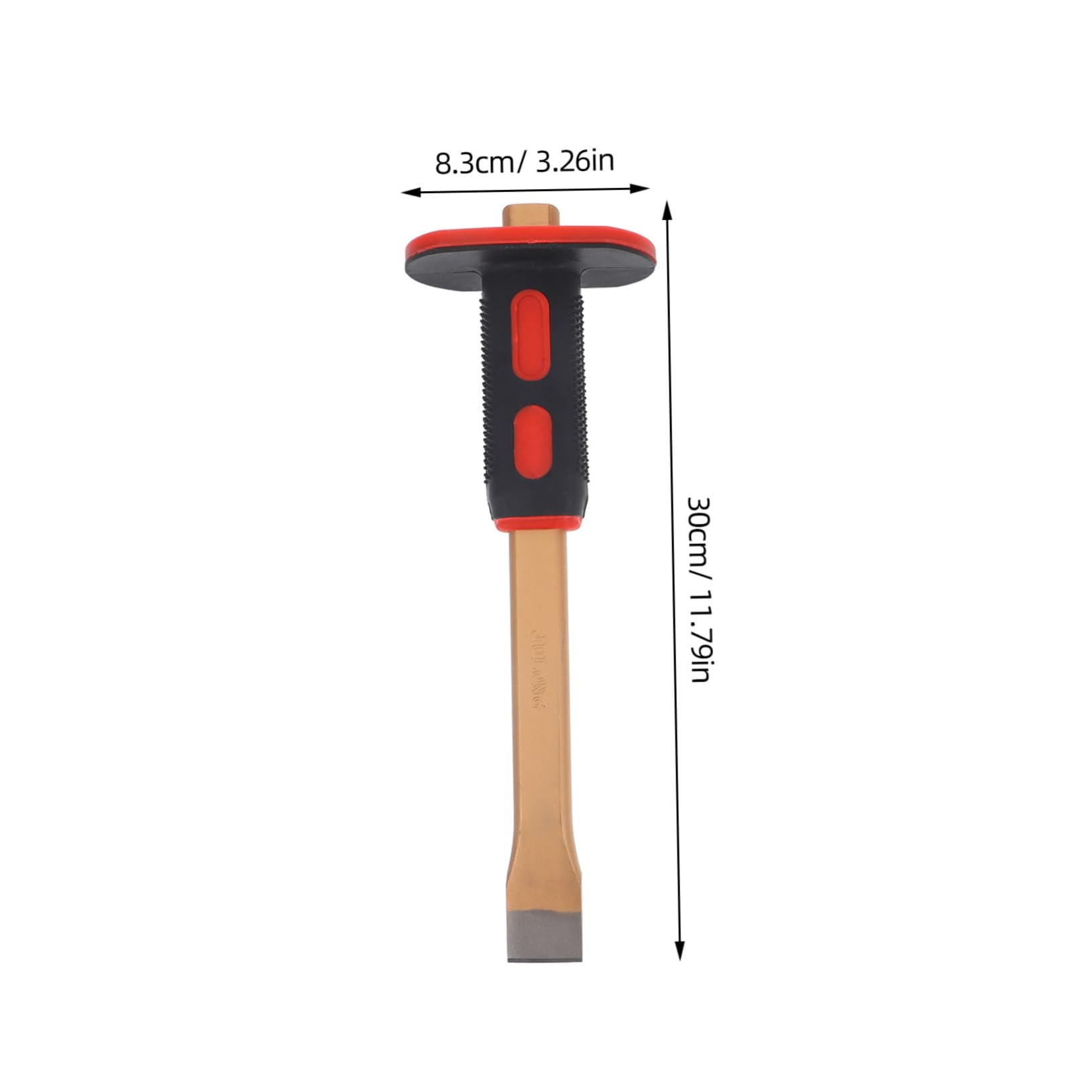 PRETYZOOM Masonry Chisel Tool Hand Guard Heavy Duty Flat and Pointed Chisel for Stone Brick Concrete Woodworking