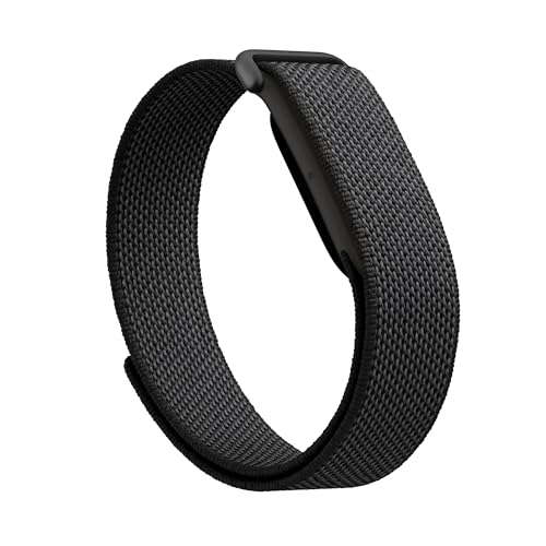 Bracelet performance à scratch Google Fitbit Air – Taille unique, réglable au millimètre – Adapté au sport – Compatible uniquement avec le Fitbit Air – Noir...