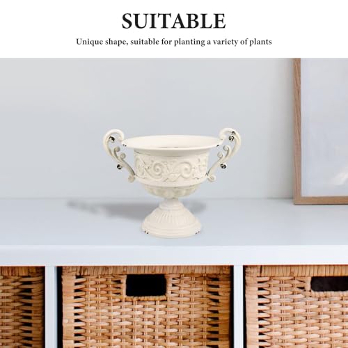 Pot de fleur en fer forgé durable et jardinière extérieure solide