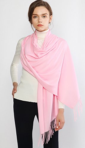 Image of RIIQIICHY Women's Fringe Shawl Wrap Pashmina Scarf for Wedding Evening