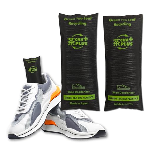 【New release in 2025】Shoe Deodorizer Cha-Plus 1Pack (2 Count) | Made in Japan | Green tea aroma | Odor Eliminator, Smell Absorber, Scent Remover for Shoes, Gym Bags, Soccer Cleats, Closets