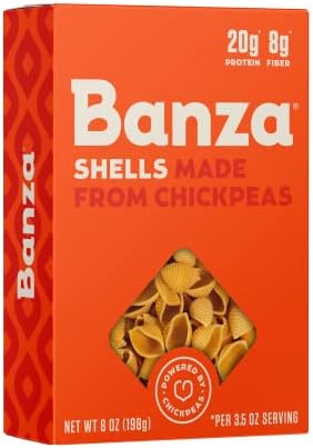 Banza Chickpea Pasta, Shells, 8 oz