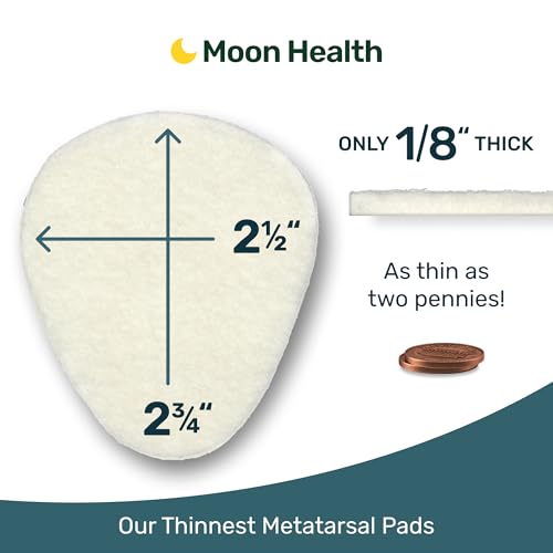Image of Ultra Thin Metatarsal Pads Women and Men, Ball of Foot Cushions, Metatarsal Foot Pads for Women, Mens Foot Pads for Balls of Feet | 12 Pack, 6 Pairs, 1 /8 inch Thick
