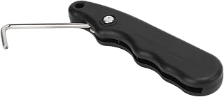 GOWENIC Skate Lace Tightener Portable Folding Handle Tool for Ice Skating Stay Secure Stainless Steel Plastic for Ice Skate Guards