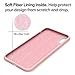 IVSUN Case for iPhone Xs Max 6.5-Inch Liquid Silicone 360 Full Protection Rubber Gel Cover Slim [ Anti-Fingerprint ] [ Scratch-Resistance ] [ Smooth Touch Feeling ] - Pink