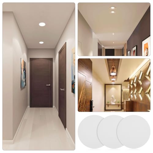 Image of 6-Pack Anti-Glare Diffuser Lamp Shades Ceiling Light Covers Replacement for Recessed and Spotlight Fixtures Dust-Proof Lampshade Accessories for Living Room Bedroom Study 5.27X5.27In