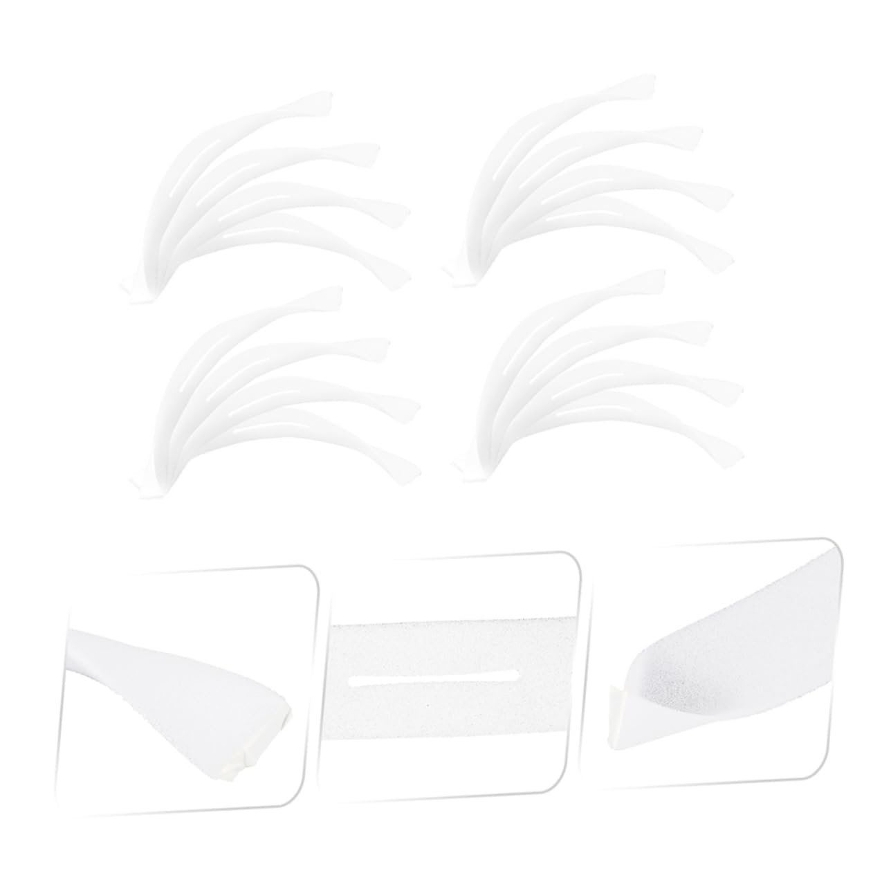 Unomor 50pcs Anti-Slip Sponge Cover for Clothes Hanger Scarf Hanger Protector Hanger Covers for Hanging Clothes Foam Pads Hanger Covers Esponja Velvet Hangers Shoulder Form Mr Non White