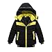 IMJONO Garçon Blousons, Mode Enfants Manteau Garçons Filles Épais Manteau Rembourré Veste d'hiver Vêtements (3-4 Ans, W-E-Noir)