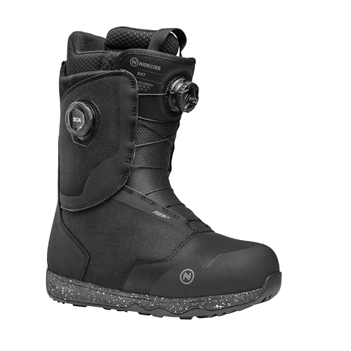 Nidecker Rift BOA Men's Snowboard Boots, Black, 11.5