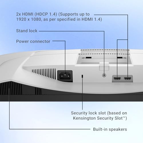 Image of Dell 24 inch FHD Monitor, 1080p IPS Display, 144Hz Refresh Rate, 1ms, AMD FreeSync, Dual 3W Built-in Speakers, 99% sRGB, Fully Adjustable Stand with Height /Tilt /Pivot /Swivel, Ash White