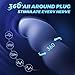 360° Rotating Prostate Massager Anal Plug Vibrator, Male Maturbator Sex Toys for Men Vibrators, Vibrating Butt Plug Adult Toys with 7 Rotation & Vibration Anal Dildo Toys for Women Couples Remote Game