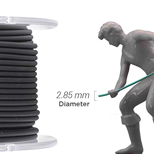 LulzBot PolyLite PLA Polymaker Filament, 2.85 mm, 1 kg Reel, True Grey