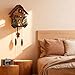 Cuckoopro Cuckoo Clock, Germany Black Forest Style Wooden Pendulum Quartz Wall Clock, Volume Control, Night Silent, Gift Package, Professional Service