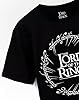 The Lord Of The Rings Mens T-Shirt | Adults Womens Movie Logo Black Top | LOTR Merchandise #3