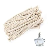 SRLWMYI 60 Mechas de Repuesto Para Lámpara de Aceite y Alcohol (15 cm x 6 mm) - Para Velas, Lámpara Alcohólica, Quemador, DIY, Aromaterapia y Accesorios