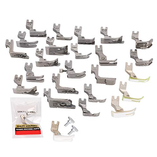 Pieds-de-biche pour machine à coudre, ensemble industriel de 25 pièces en acier inoxydable - 6