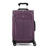 Travelpro Tourlite Softside 21' Expandable Luggage with 4 Spinner Wheels, Lightweight Suitcase, Carry-On, Deep Purple
