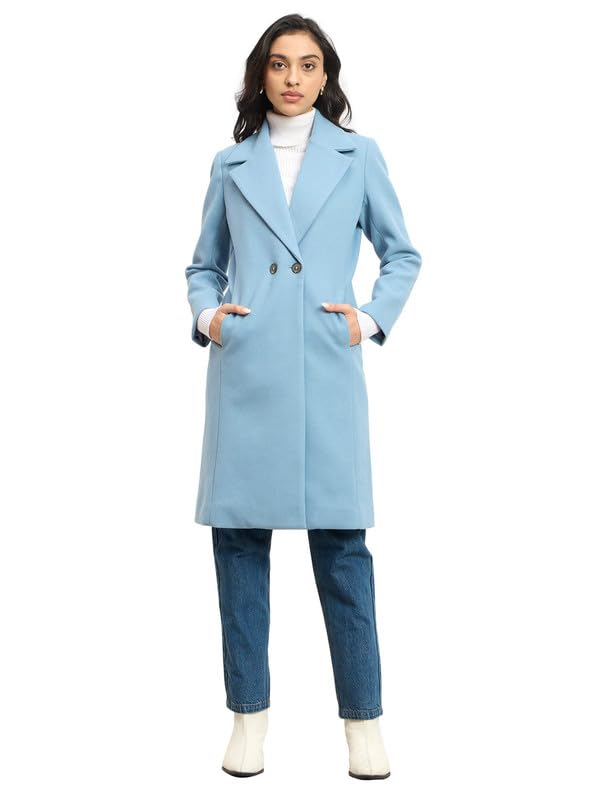 salt attire Lauren Pastel Blue Notch Collared Long Coat-picture-25