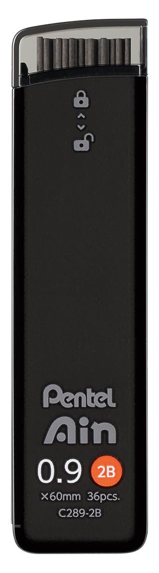 Pentel Ain Leads Refill - 0.9mm 2B - Image 4