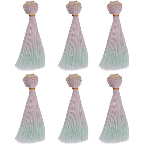 Peluca de Muñeca AIDOLLA de Fibra Sintética y Rizada Cover