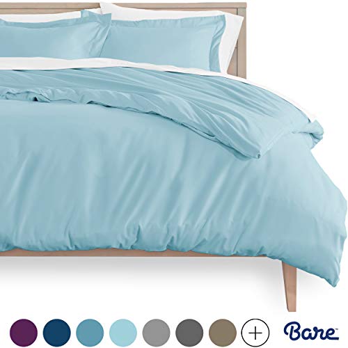 Bare Home Duvet Cover and Sham Set - Queen Size - Premium 1800
