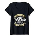 Photo Gallery ho due titoli golf legend & dad - golf player daddy maglietta con collo a v Photo Gallery ho due titoli golf legend & dad - golf player daddy maglietta con collo a v
