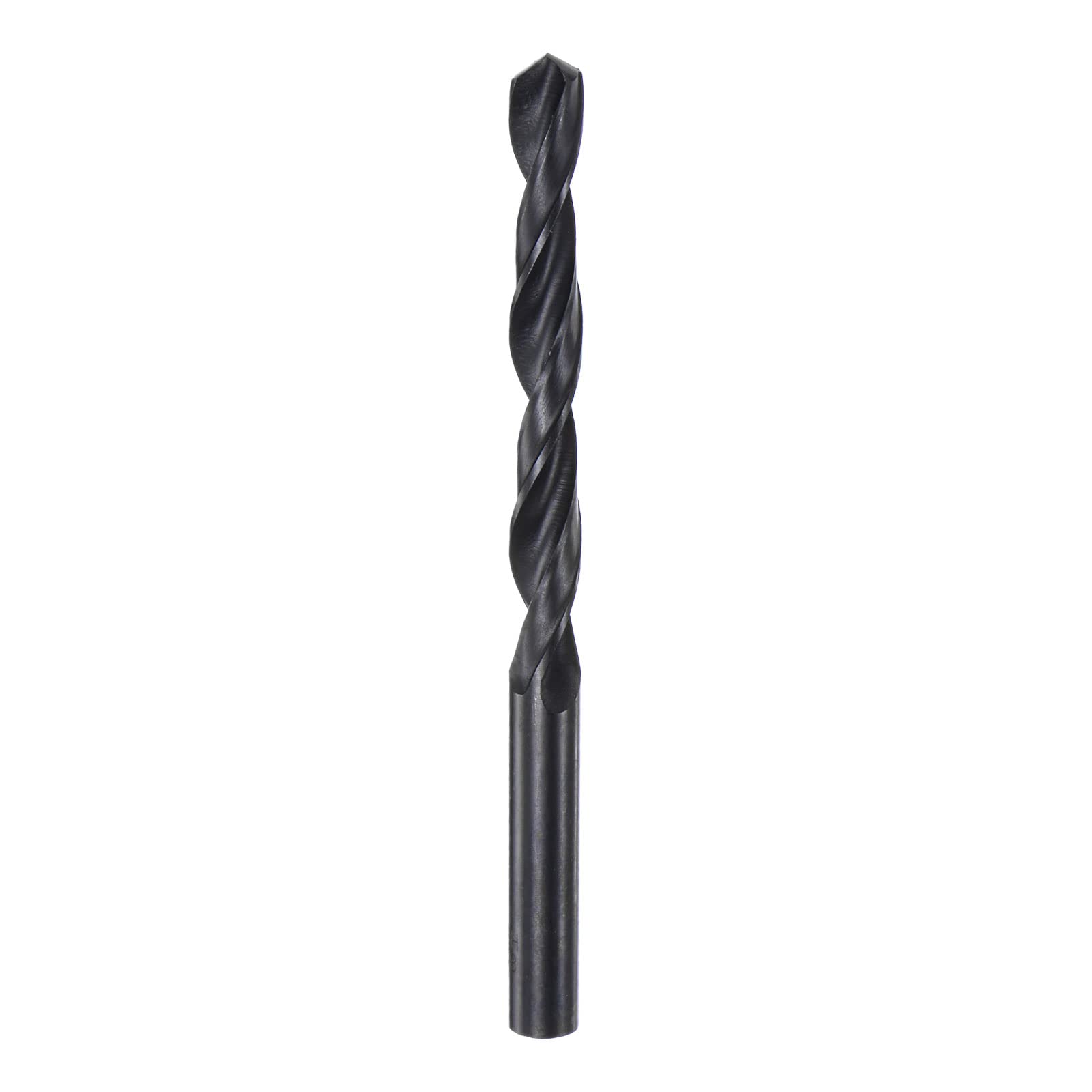 sourcing map 6542 High Speed Steel Straight Shank Twist Jobber Drill Bit, Fully Ground Black Oxide Drill Bits 8.9mm Drill Diameter 125mm Total Length 1 Pcs