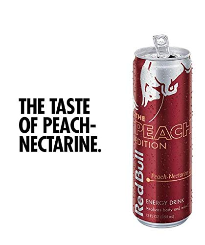 Red Bull Energy Drink, Peach Edition, 8.4 Fl Oz (24 Pack)