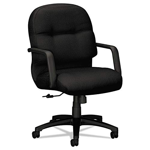 Image of HON Executive Chair - Pillow-Soft Series Mid-Back Office , Black (H2092)