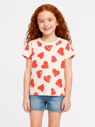 Image of LittleSpring Kids Short Sleeve Graphic T-Shirt 100% Cotton