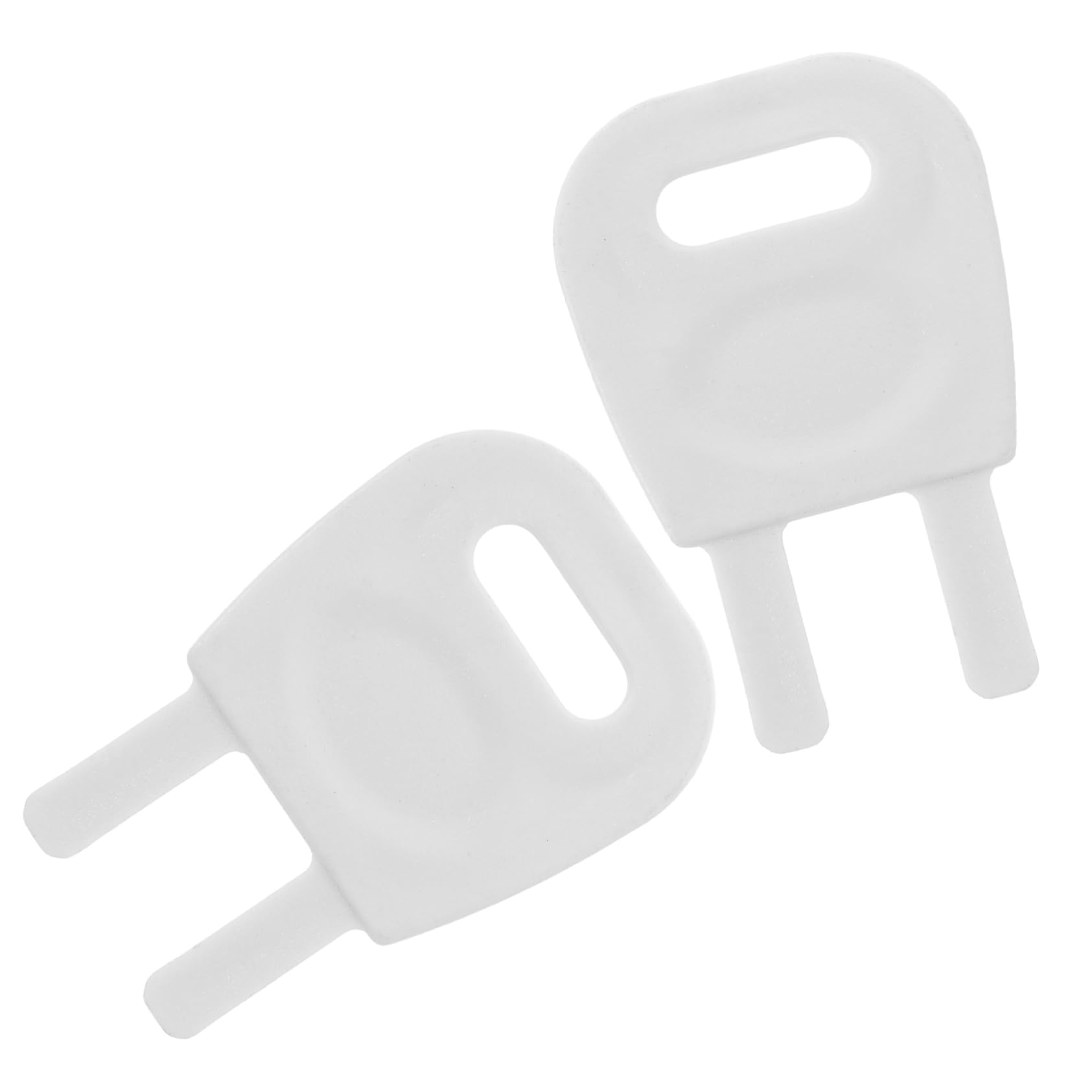 FUNOMOCYA 4 Pcs Roll Tissue Box Key Toilet Tissue Paper Towel Dispenser Paper Towel Key Commercial Dispenser Keys Toilet Dispenser Key Paper Dispenser Key Replacement White Plastic