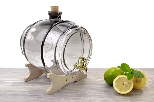 Distributeur de boissons gris 2L idéal pour eau détox maison