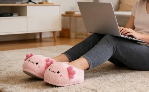 Image of Women Animal Slippers Cute Plush House Shoes Warm Novelty Cartoon | Slippers Gifts for Birthday Christmas