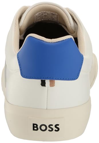 Image of BOSS Men's Aiden Logo Block Leather Low Top Sneakers | Casual Shoes